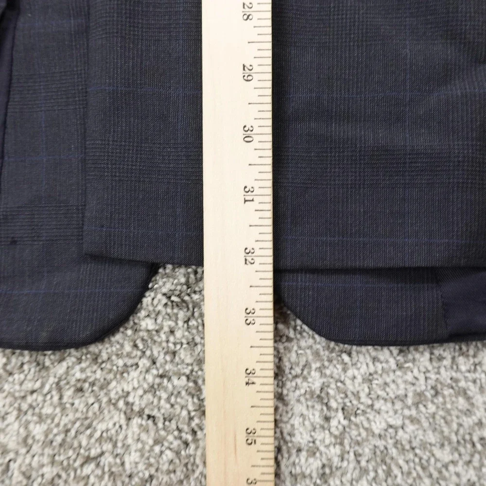 VTG Brooks Brothers 346 Blazer Mens‎ 41 Gray Blue Wool Sport Coat Jacket Top Y2K